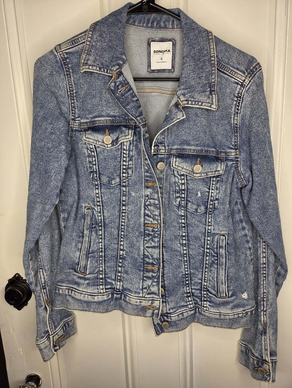 Sonoma Light Blue Acid-Wash Denim Jacket